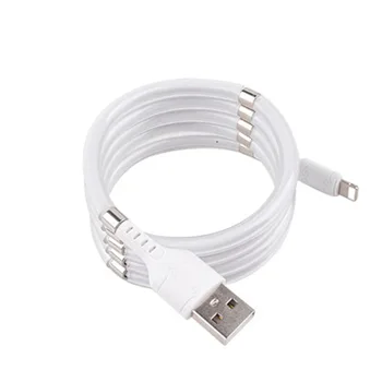 

Fast 2.4A Rope Cable Magic Cable For iOS Automatically Retractable Storage Charging for Samaung Smartphone Tablet Type-c