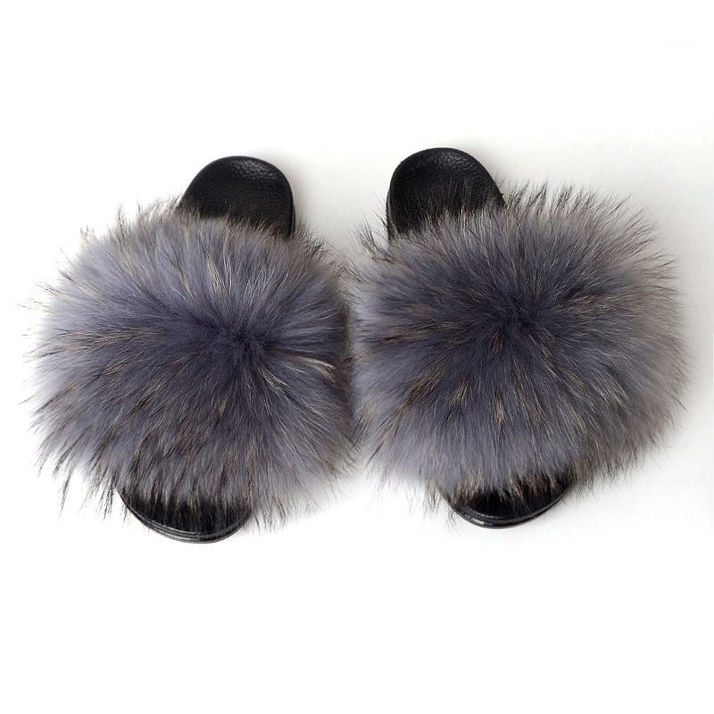 raccoon fur slides aliexpress