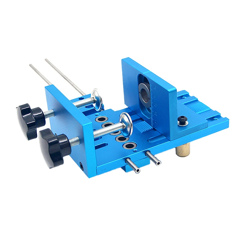 Doweling Jig Kit Woodworking Drill Guide Kit Locator Aluminium Alloy Dowelling Jig Locator for Furniture Fast Connecting Fitting