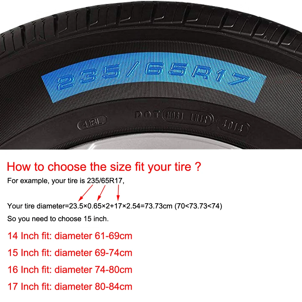 1" 15" дюймов(диаметр шин 2"-29") сверхпрочный ПВХ кожаный запасной чехол для шин защитный чехол для Suzuki Jimny