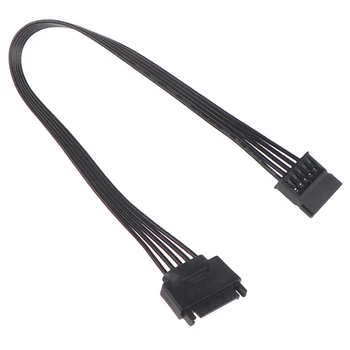 

30CM SATA 15Pin Male to Female Power Extension Cable HDD SSD Power Supply Cable SATA Power Cable for PC