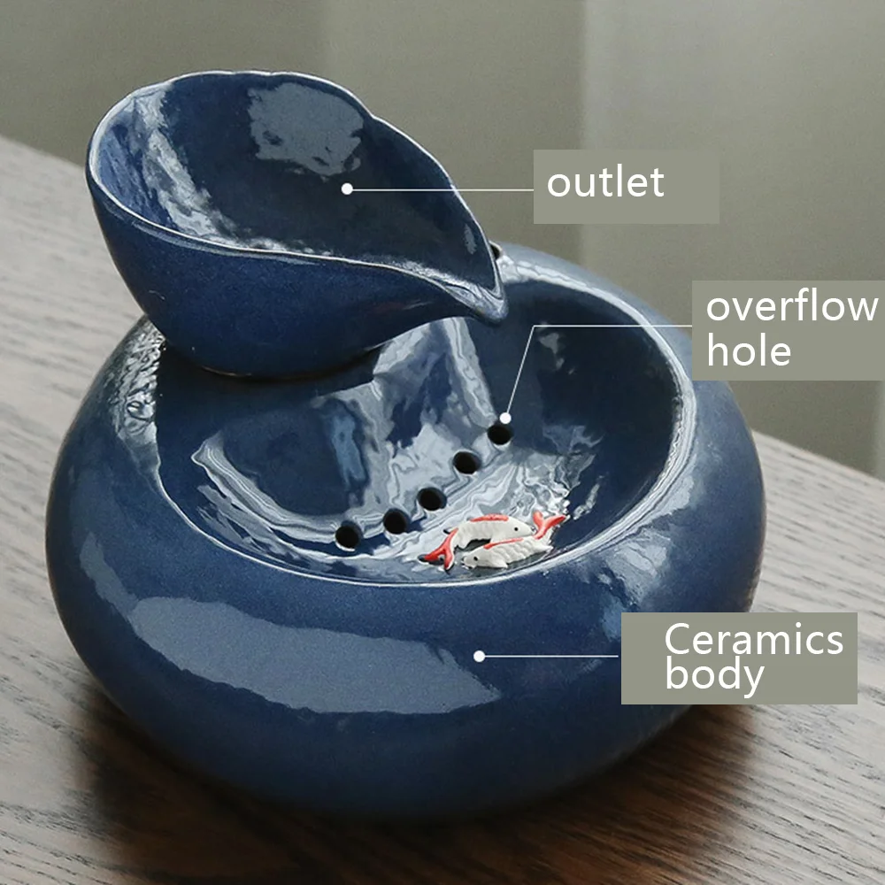 Умная керамическая Питьевая кормушка для кошек с вилкой Стандарта ЕС/США