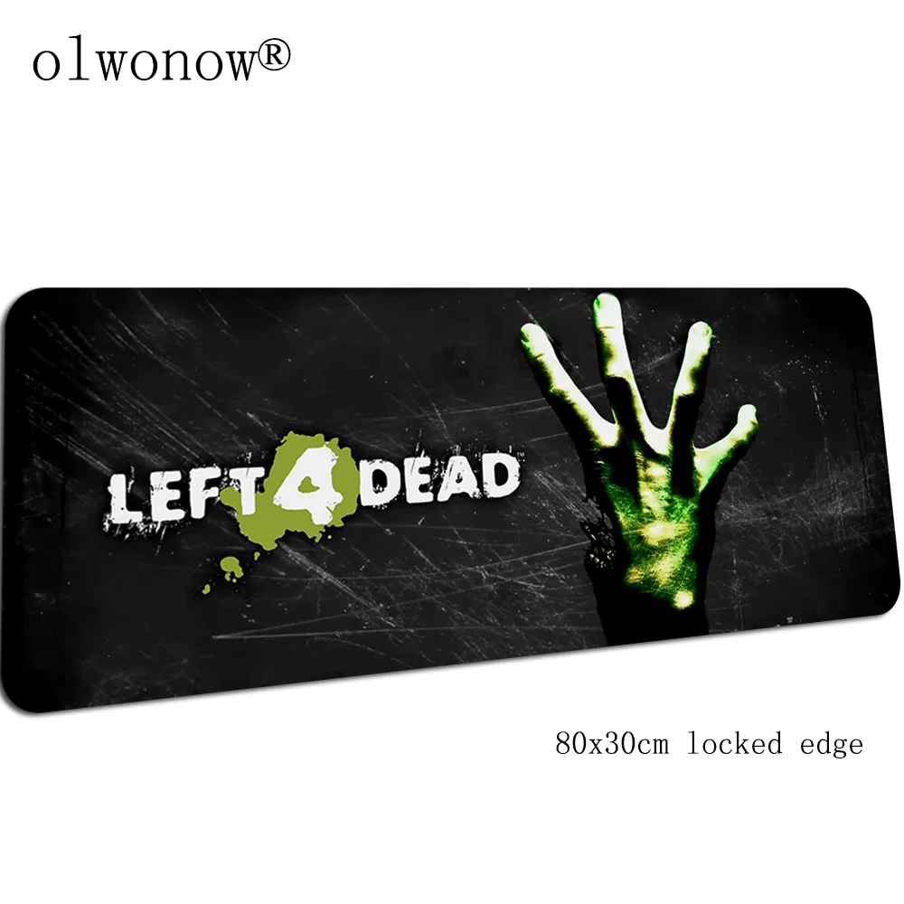 Left 4 Dead pad mouse xl большой компьютерный геймер Коврик для мыши 800x300x2 мм padmouse Kawaii Коврик Для Мыши Эргономичный гаджет коврики для Кабинета