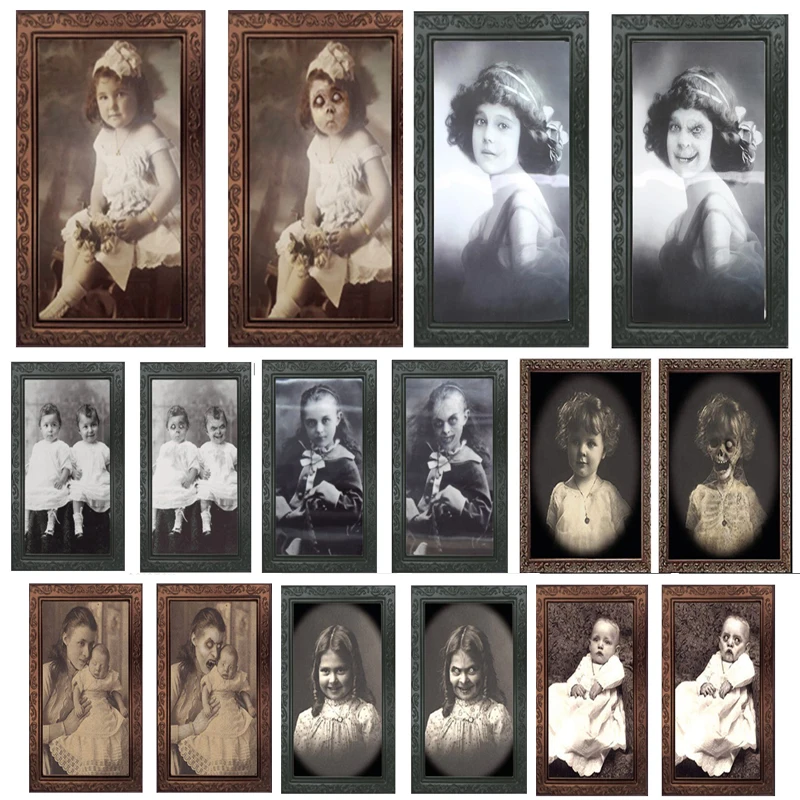Мона Лиза Картина маслом призрак фоторамка украшения-ужастики для хеллоуина ремесло девичник вечерние украшения тематическая вечеринка Хэллоуин игрушки