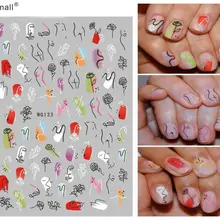 Модный тип лак для ногтей задний клей деколь декорации ногтей стикер для ногтей типсы красота