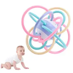 Soft Rattle Ball Toys Baby Toys Newborn Teething Toys Plastic Hand Bell Early Educational Rattle Teether Toys