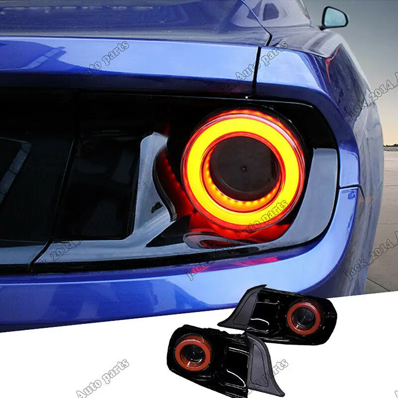 

Red LED Rear Lights Assembly Tail Lamps 2pcs/set Fit for Ford Mustang 2015-2019