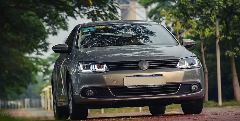 Светодиодный налобный фонарь для новой фары Sagitar Jetta 2012 2013 светодиодный DRL Биксеноновые прожекторные лампы