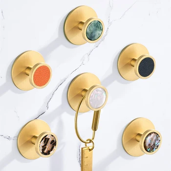 

Luxury Copper Gold Coat Hook Single Hook Bathroom Wall Hanging Robe Hook Bathroom Toilet Clothes Towel Hook Bathroom Accessories