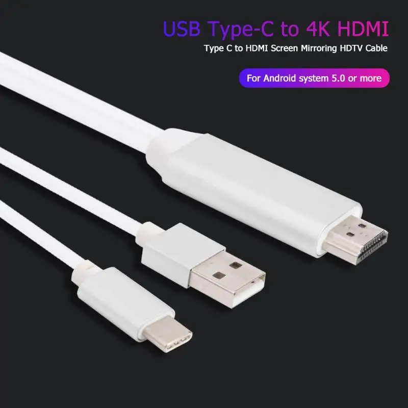Тип C в Преобразование HDMI кабель лидер продаж прочный удобный USB3.1 к HDMI 4 к игровой фильм экран зеркалирование