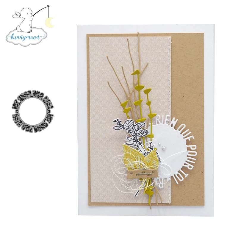 

CH Circle letters Metal Cutting Dies 3D DIY Scrapbooking Carbon Sharp Craft Die Photo Invitation Cards Decoration