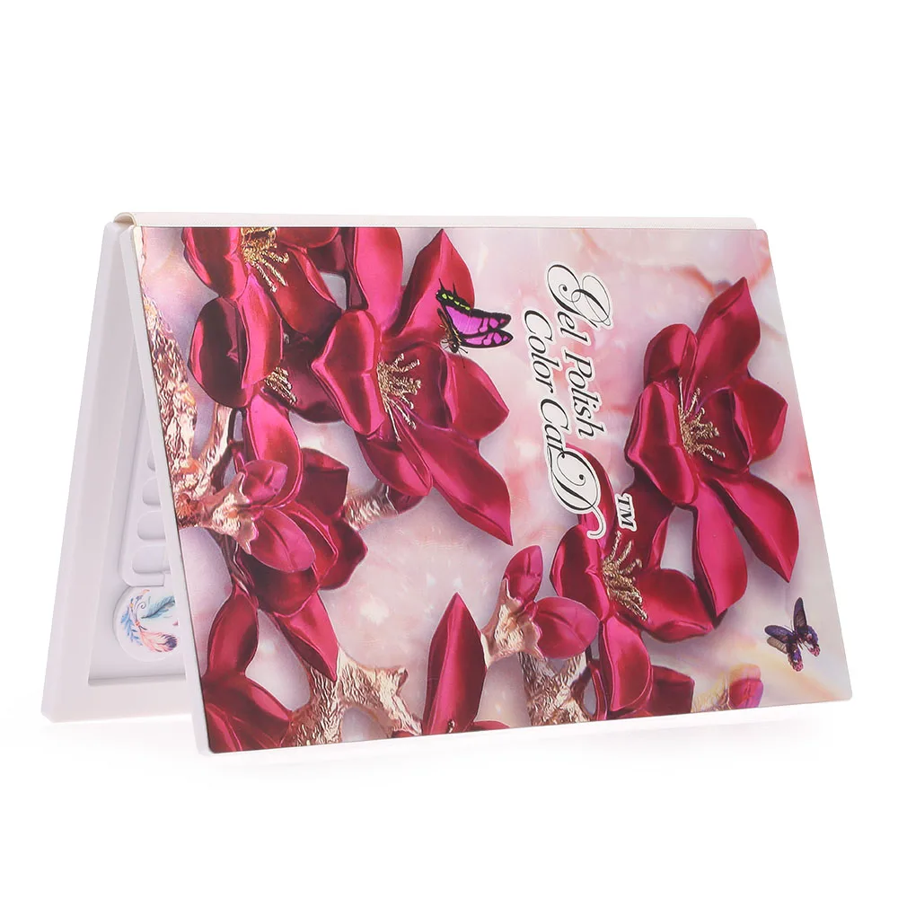 

False Nail Color Book 96 Colors Salon Nail Color Display Detachable Nail Art Gel Polish Nail Color Card Palette Manicure Tool