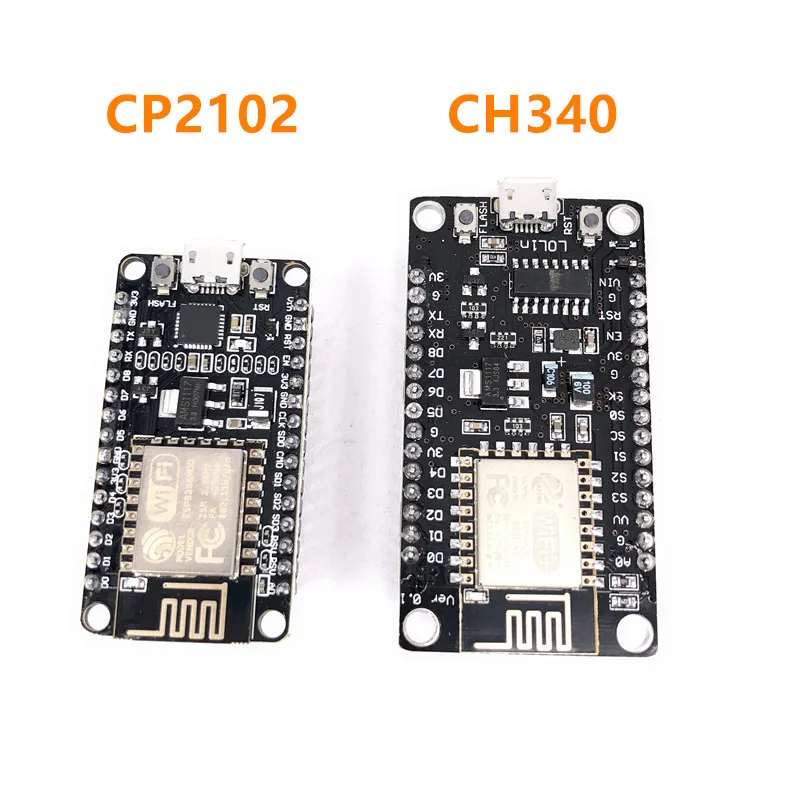Module sans fil CH340/CP2102 NodeMcu V3 V2 Lua WIFI carte de développement dinternet des objets basée ESP8266 ESP-12E avec antenne de carte pcb