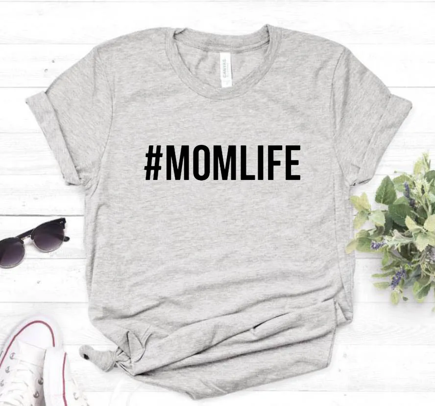MOMLIFE, женский с надписью, футболка, смешные изделия из хлопка, футболка для девушек, топ, хипстер, 6 цветов, Прямая поставка, футболки