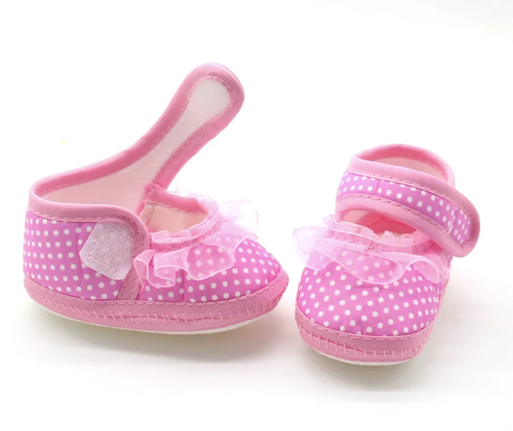 Baby Girl Soft Shoes Soft Comfortable Bottom Non-slip Fashion Lace Crib Casual Flats Shoes baby shoes children flats