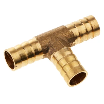 

12mm Brass Barb Hose Fitting Tee T 3 Way Connector Joiner Air Water Fuel