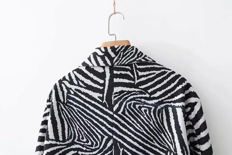 AliExpress EBay,, осень, стиль, Европа и Америка, женское платье, Зебра-полоска, шерстяная куртка, модная версия
