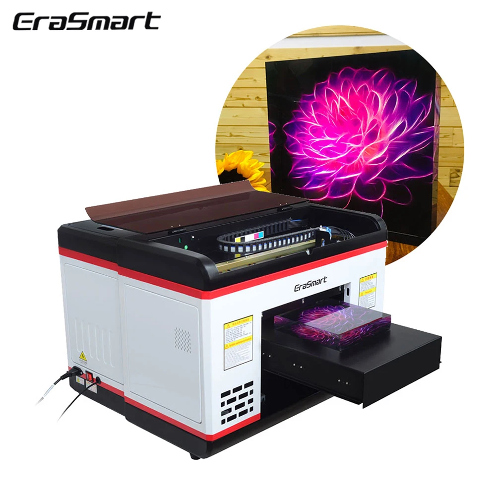 

EraSmart Impressora UV 3D Embossed Printer Machine A3 Mobile Ink Jet Printer