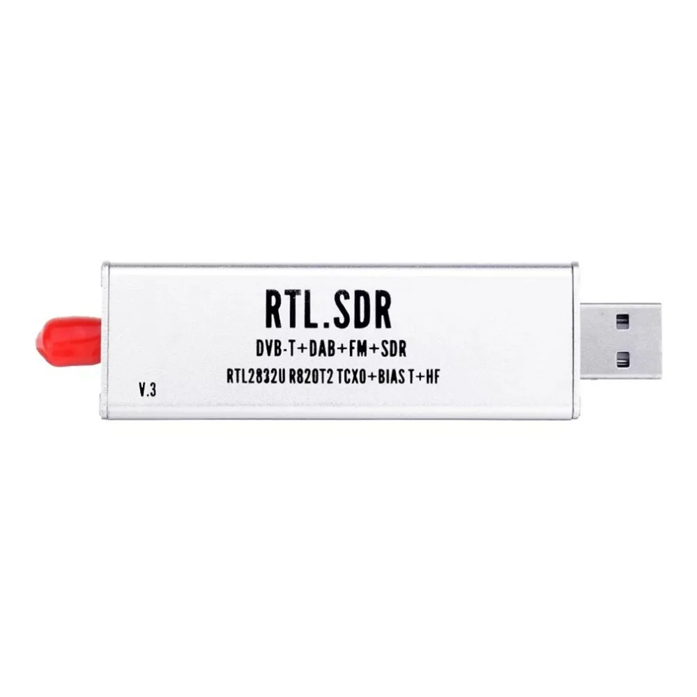 0,1 МГц-1,7 ГГц TCXO RTL sdr приемник R820t2 USB RTL-SDR ключ с 0.5ppm TCXO SMA MJZSEE A300U тестер-серебро