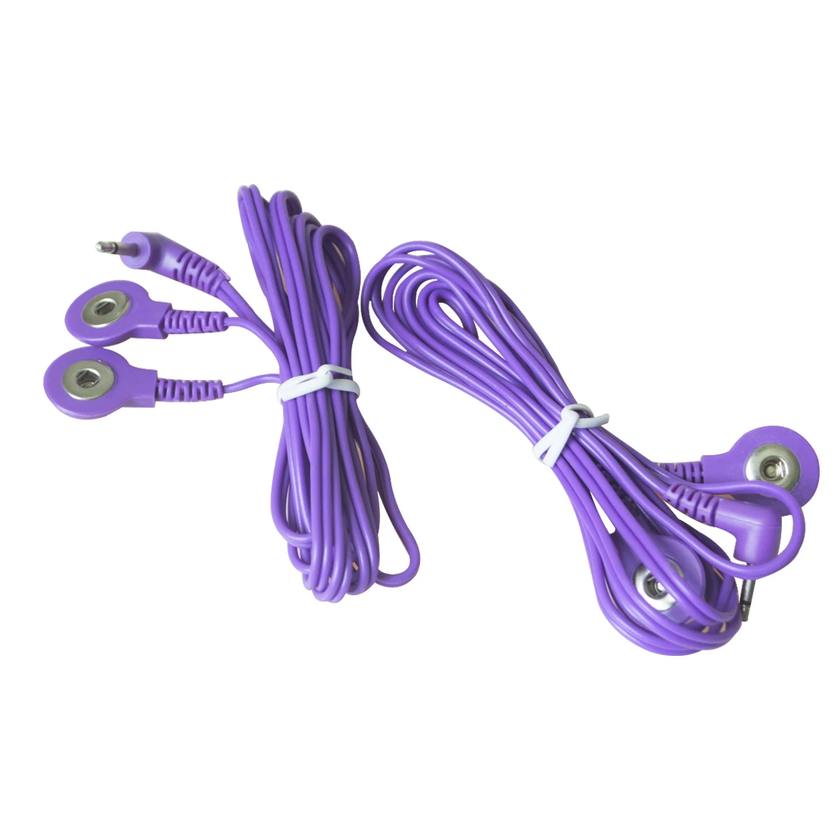 

Electrode Lead Wire Connecting Cable With 2 Buttons For TENS Massager 2.5mm Plug
