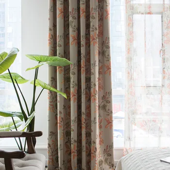 

Curtain Fabric Modern Curtains Simple Cotton Printing Curtain Window Screen Fabric Curtains for For Living Room Bedroom