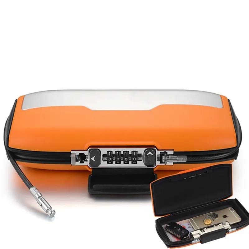 

1Pc Safe Box Mini Combination Portable Personal Safe Password Lock Jewelry Cash Card Phone Small Storage Boxes Wire Rope Fixed