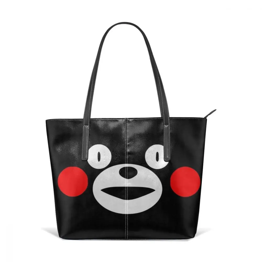 Kumamon Сумочка Kumamon Сумки С Короткими Ручками тренд Подростковая кожаная сумка Университетская Женская негабаритная печать женские сумки