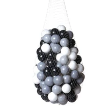 150 шт Мягкие пластиковые шарики океана бассейн игрушка для малышей серый/белый/черный