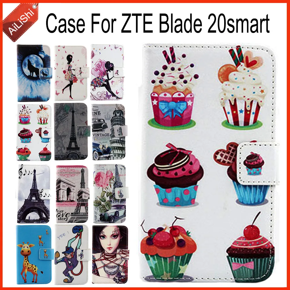 Чехол AiLiShi для ZTE Blade 20 smart Luxury Flip PU кожаный чехол Smart 100% Специальный защитный