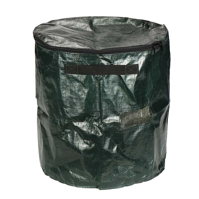 35L PE Cloth Planter Waste Disposal Bag Garden Yard Compost Bag Environmental Organic Compost Bag