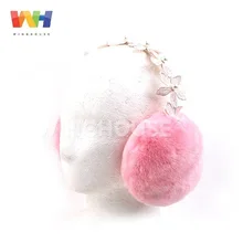 Детские теплые наушники в южнокорейском стиле, милые наушники с цветами, плюшевые наушники для девочек, зимние наушники для детей, теплые наушники