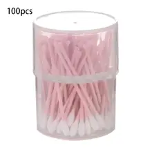 100 шт 2 в 1 инструмент для чистки ушей двойного назначения для очистки ушей креативные домашние одноразовые ватные палочки