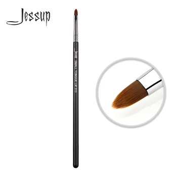 

Jessup Professional Lip Makeup Brush Black/Silver Synthetic Hair Single Cosmetics Make Up Brush SMALL TONGUE LIP-313