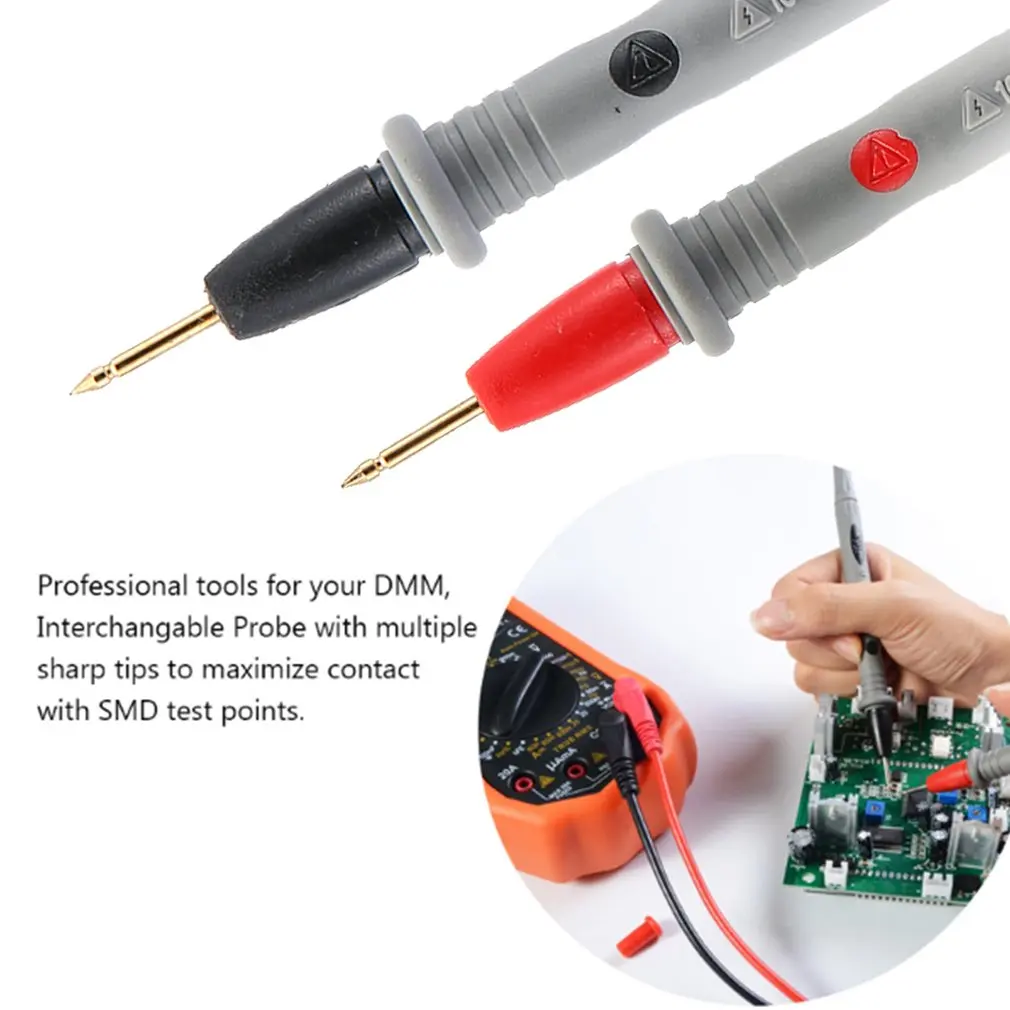 1 пара, 1000 В, 10 А, амперметр, Тестовый Шнур, Универсальный мультиметр, набор, мультиметр, вольтметр, свинцовый зонд, провод, ручка, кабель, witn, 1 пара зажимов