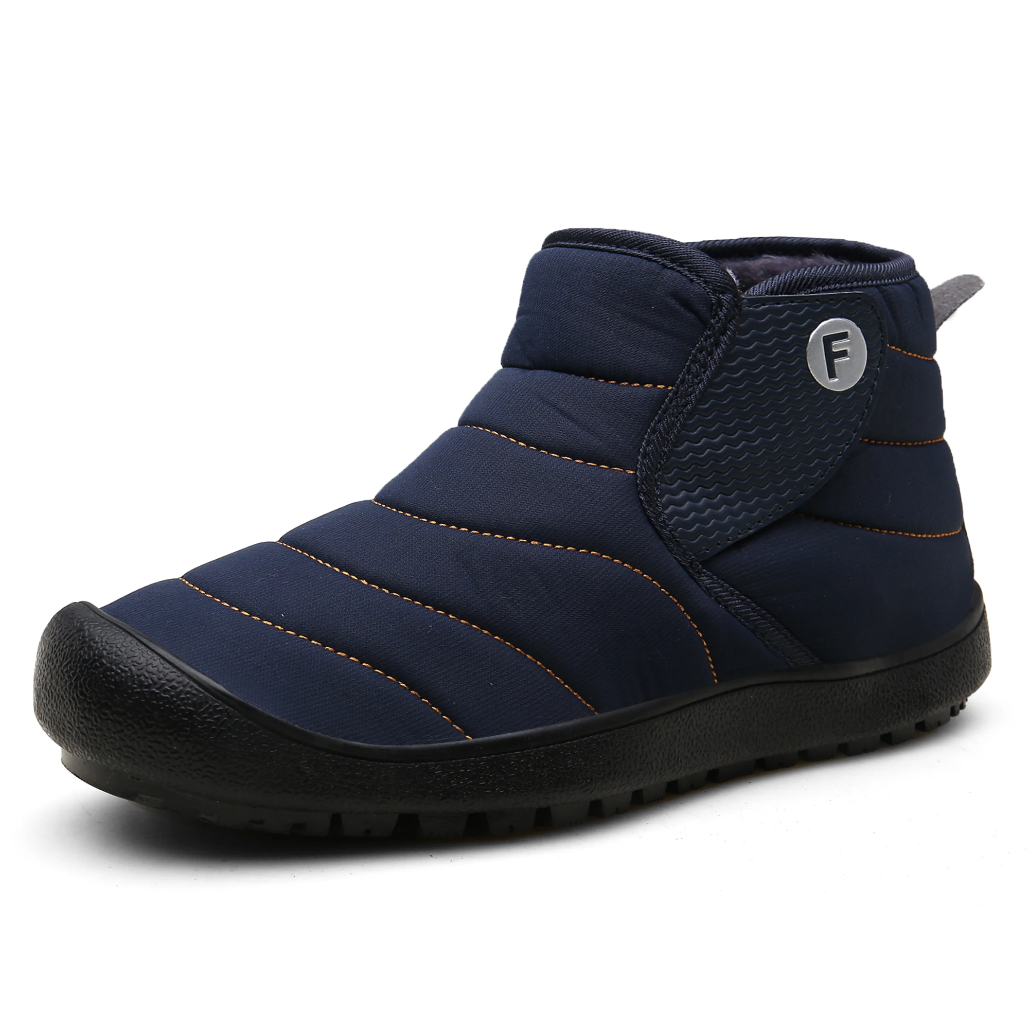 

2019 Fashion Winter Men Snow Boots Black Green Blue Brown Purple Ankle Boot Slip On Round Toe Ladies Shoes Size 36 - 46