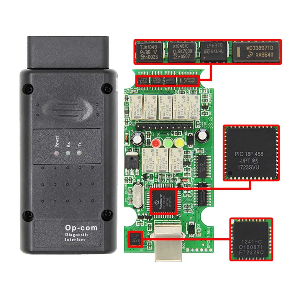 DJSona OP COM для Opel V1.70 OBD2 OP-COM автомобильный диагностический сканер Real PIC18f458 OPCOM для Opel автомобильный диагностический инструмент Flash Fir