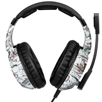 

Gaming Headset with Mic Noise Isolating Deep Bass Surround Over-Ear Headphones with LED Lights X6HA