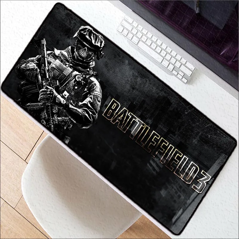  Battlefield Large Waterproof Mouse Pad Mousepad Natural Rubber Gaming Table MouseMat with Locking E
