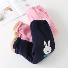 Двухслойные вельветовые брюки с хлопковой подкладкой для больших мальчиков новые стильные зимние штаны для мальчиков плотные теплые спортивные штаны с вышитыми героями мультфильмов