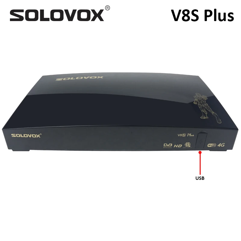 Solovox V8S Plus DVB-S2 цифровой спутниковый приемник STB поддержка Biss ключ USB Wi-Fi YouTube 3g 4G USB модем M3U CCCAM Xtream DLNA