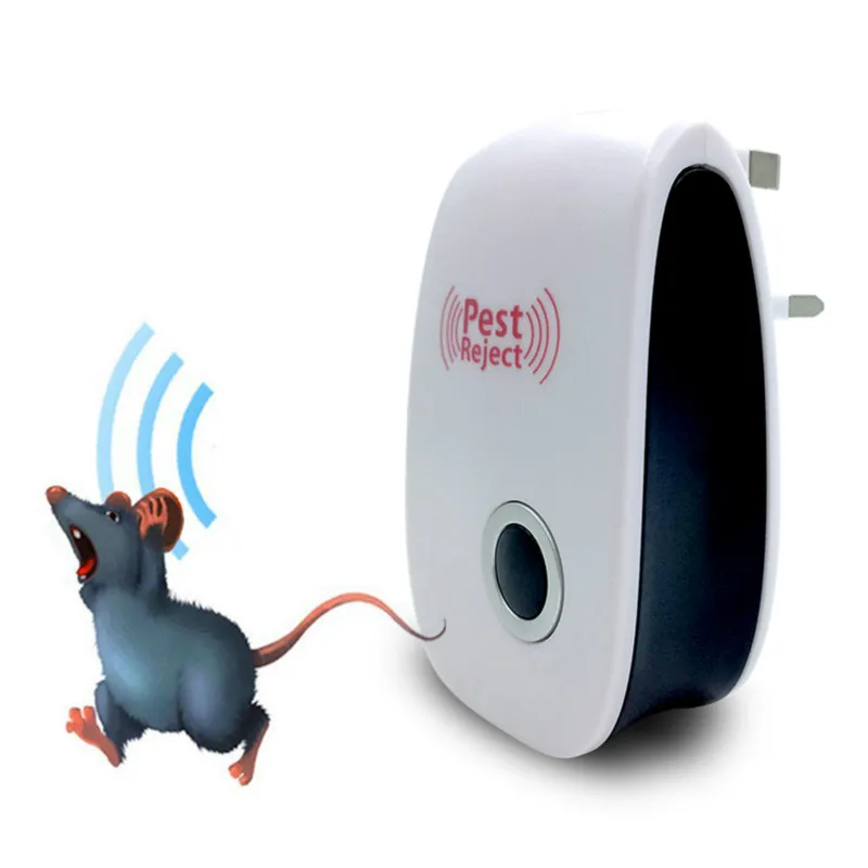 

Ultrasonic Anti Mosquito Insect Repeller Rat Mouse Cockroach Pest Reject Repellent EU/US Plug Enhanced Version Electronic Cat