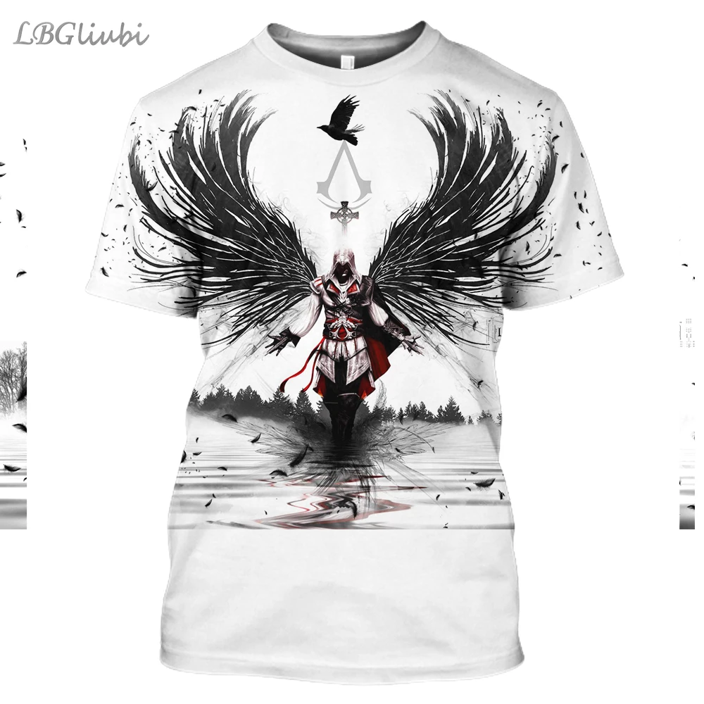 LBG новая 3D печать Assassin's Creed футболка модная мужская и женская с короткими