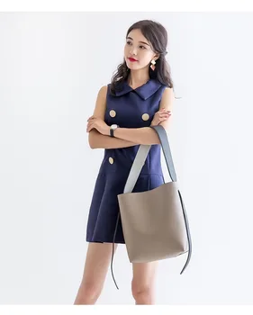 

2020 Fashion Korean Shoulder Bag Bucket Bag New Women Bag Large Capacity Messenger Bag