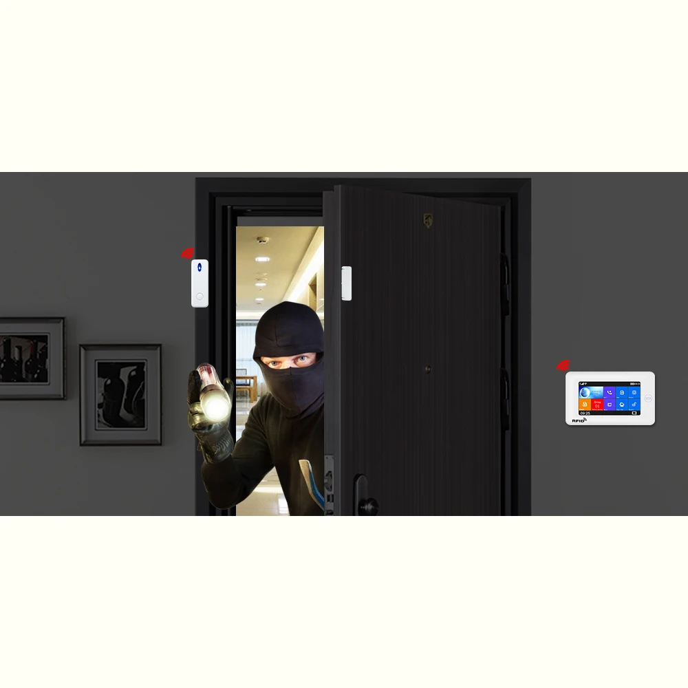 Awaywar двери окна Сенсор 433 МГц Беспроводной магнитный переключатель контактный датчик сигнализации для охранной домашняя система охранной сигнализации