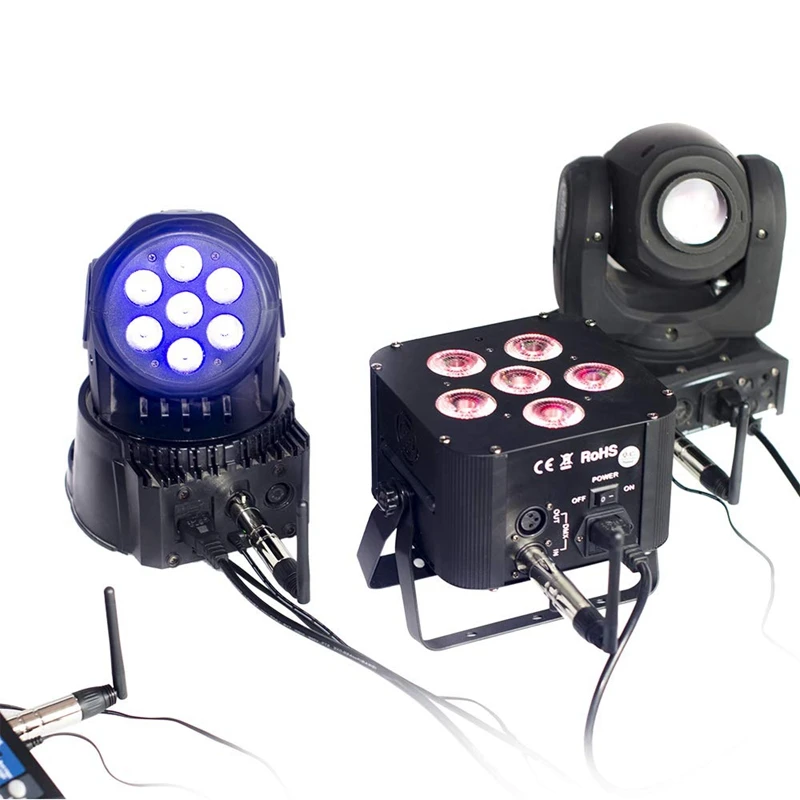 FULL-Dmx512 2,4G Ism беспроводной 5 шт. передатчик приемник комплект для вечерние Dj шоу клуб диско КТВ сценический светильник