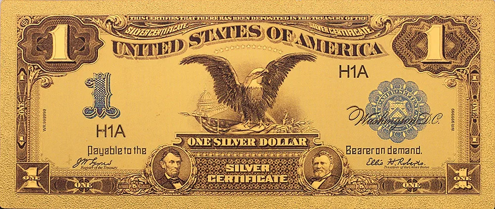 Банкнота 1863 ~ 1899 года в долларах США 1 2 5 100 1000 долларов золотой подарок