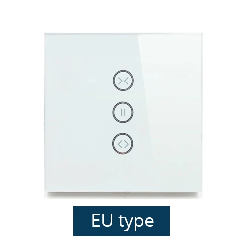 EU Type Умная штора переключатель глухие переключатели для стандартного привод ролика скользящий двигатель Wifi приложение Siri управление Google Home Alexa Echo управление - Цвет: EU Type