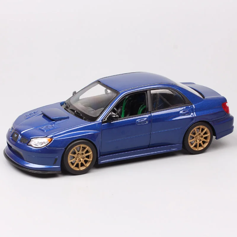 1:24 весы Welly APR Subaru Impreza гоночный автомобиль металлические диски и игрушечные