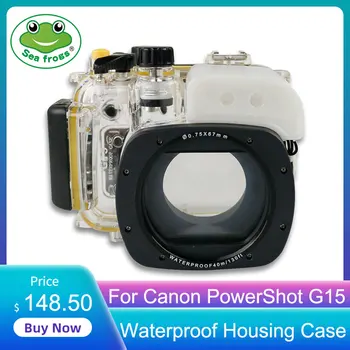 

For Canon PowerShot G15 Digital Camera Diving Case Underwater Waterproof Housing Case Transparent Waterproof Cover