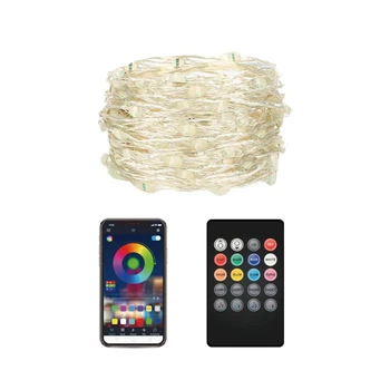 

Smart 2/5/10/20M USB RGB Changing String Light Color Changing Fairy String Light Bedroom Party Wedding Outdoor Remote Lights